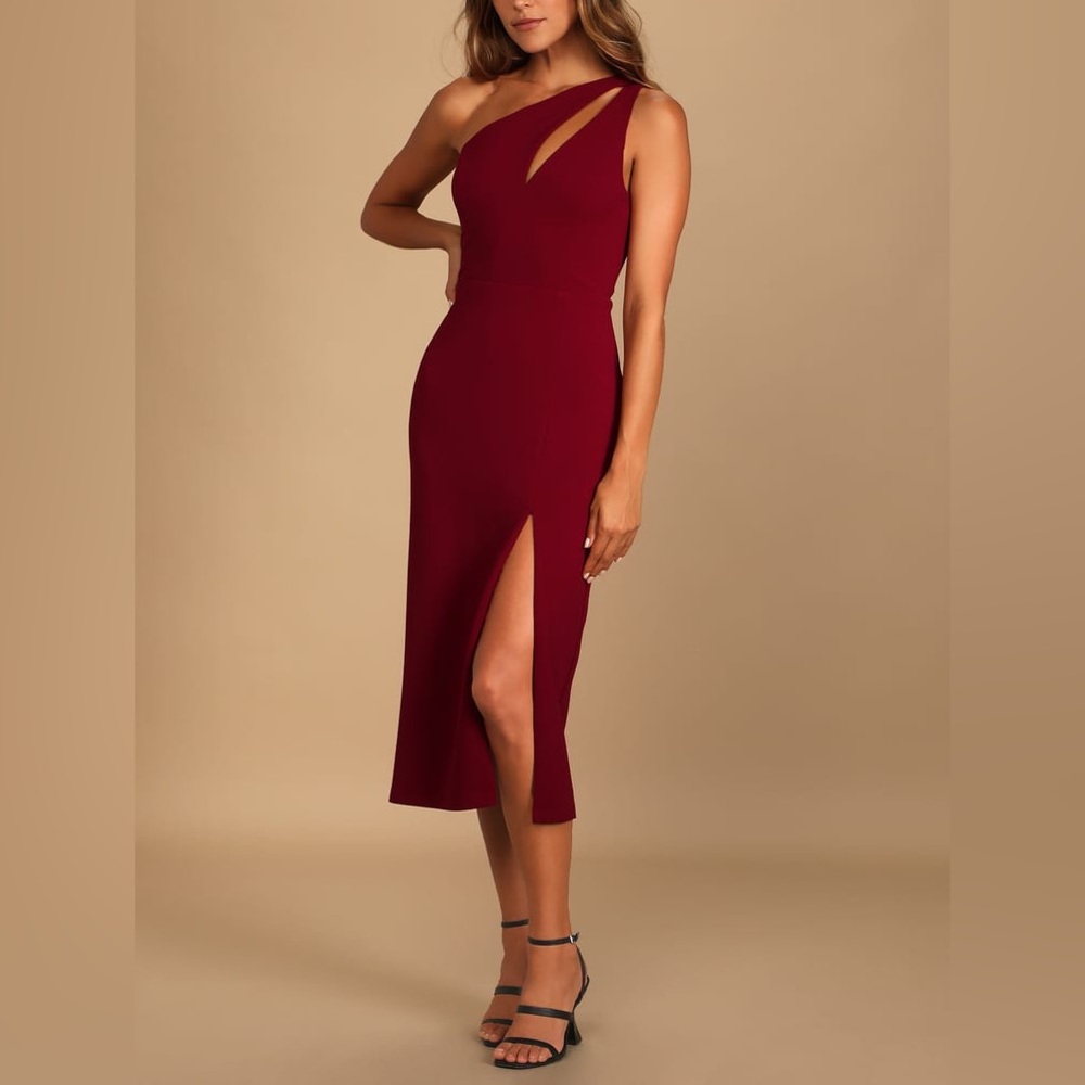 Lulu’s Cocktail Club One Shoulder Dress